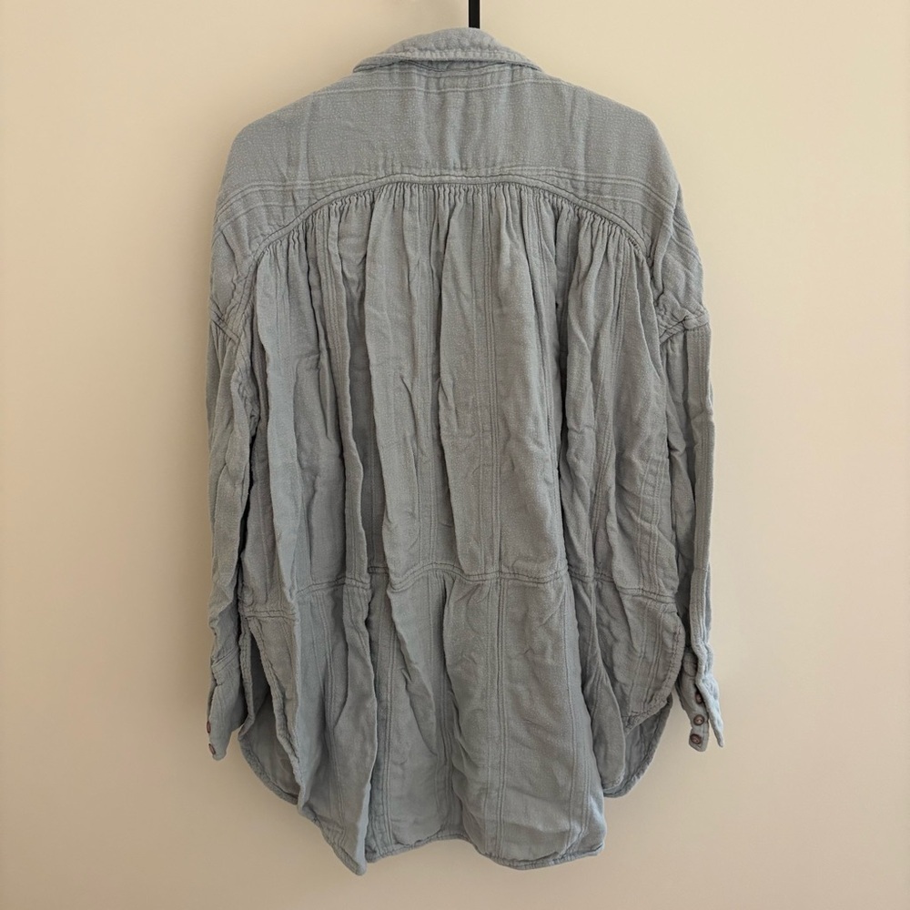 Free People Rayon Blend Button Down Top - Picture 5 of 6